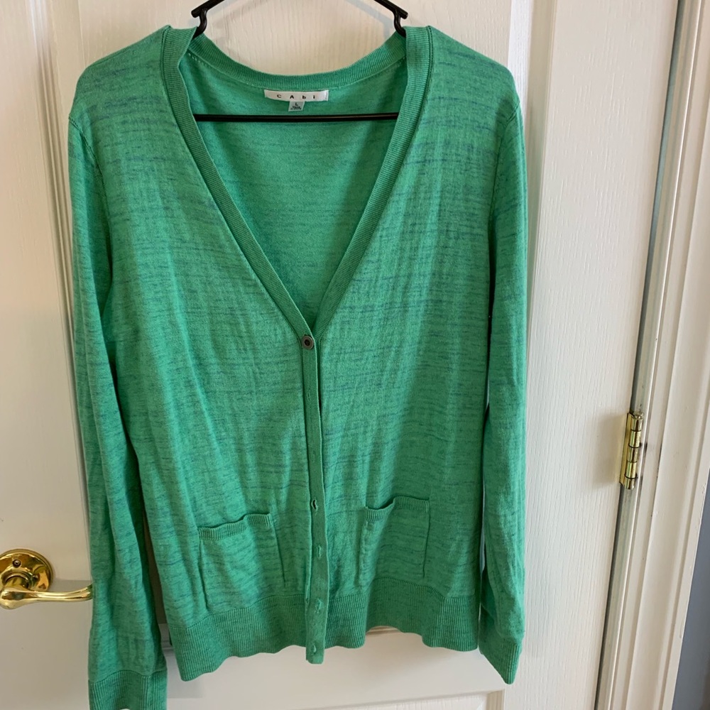 Cabi green sweater